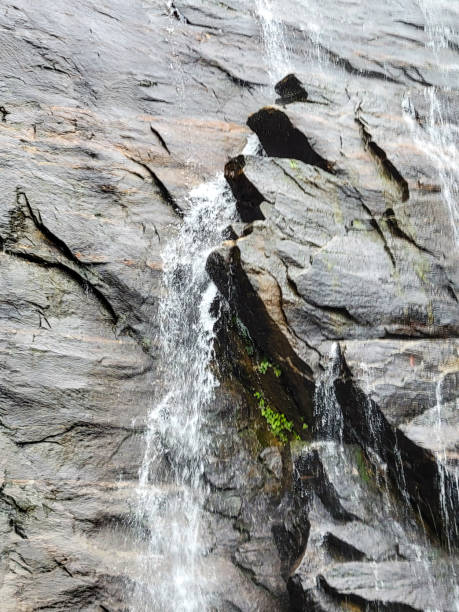 istock Hickory Nut waterfall in the mountains at Chimney Rock State Park 1437989445