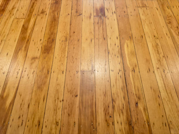 Wooden floor stock photo