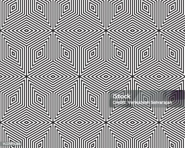Geometric Patterned Optical Seamless Geometric Pattern Optical Illusion Stock Illustration ...