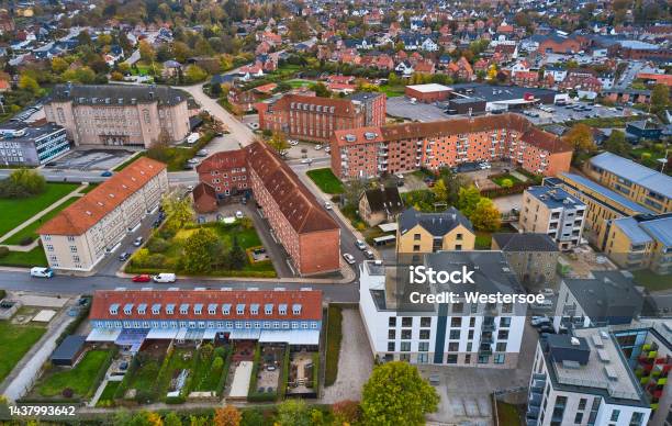 Kolding City Stock Photo - Download Image Now - Denmark, City Life, Aerial View