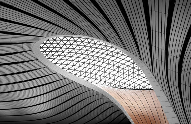 istock Abstract ceiling of the Daxing Airport 1437996201
