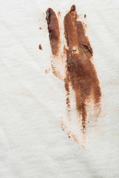 istock Chocolate stain on T-shirt 1438001804