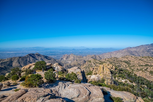 An overlooking view of Tucson, Arizona in Tucson, Arizona, United States