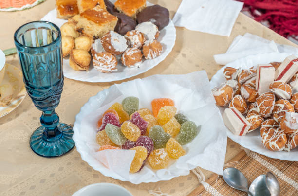 istock homemade fresh pastries on the table, dessert, fruit 1438002861