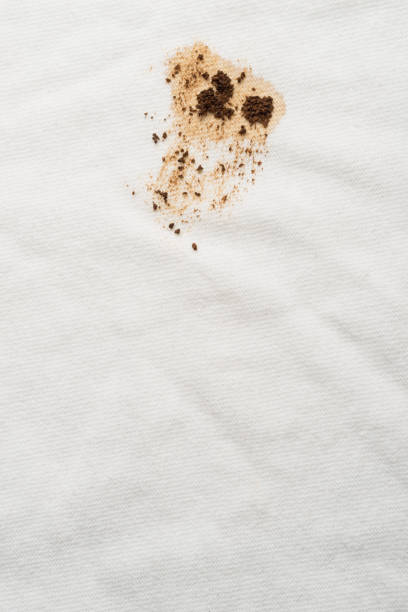 istock Coffee stain on T-shirt 1438003035
