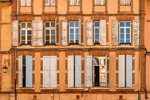 Old building facade in France