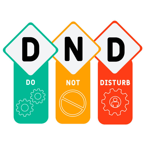 Dnd Do Not Disturb Acronym Stock Illustration - Download Image Now