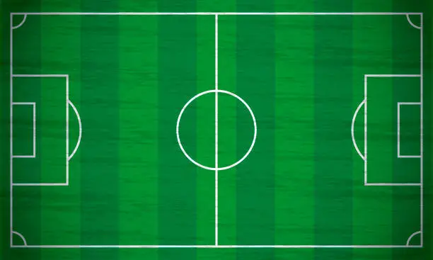 Vector illustration of soccer field