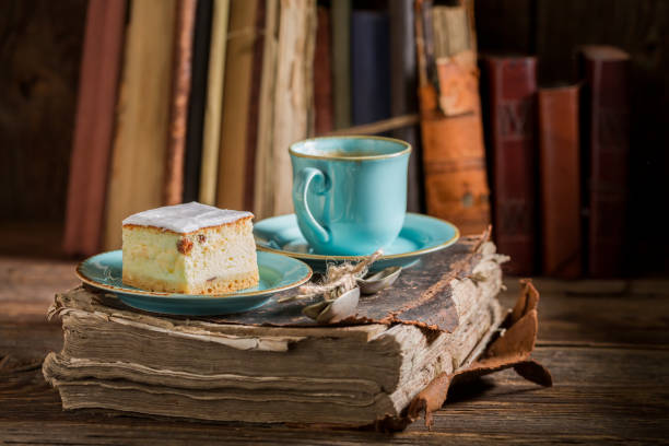 coffee break: coffee cup on book