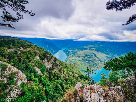Viewpoint at Tara mountain in National Park, Serbia