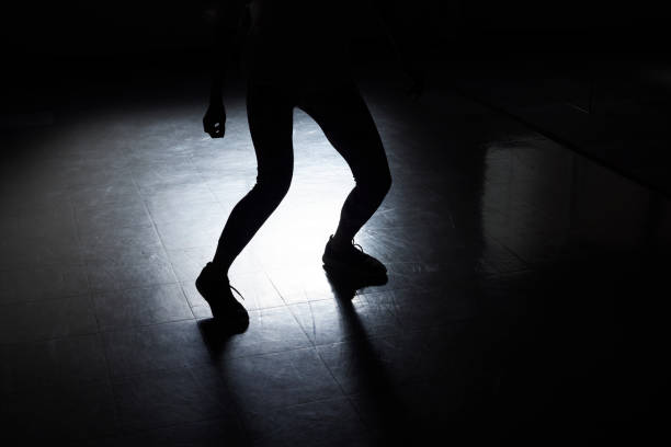 Young Japanese woman dancing