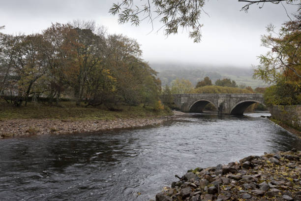istock Bridge over River Swale at Grinton, North Yorkshire 1438021974