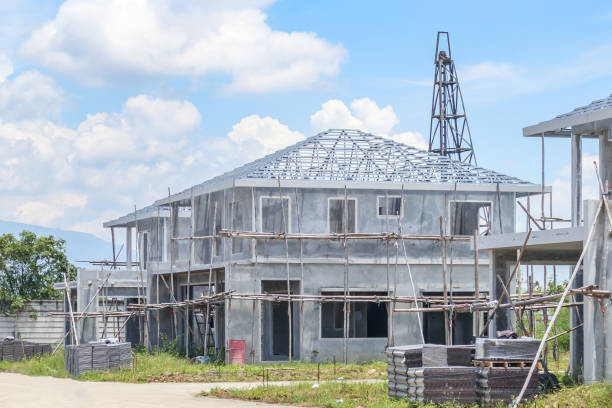 istock construction residential new house with prefabrication system in progress at building site 1438023556