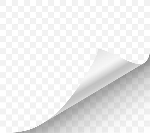 page curled up reveal corner design element