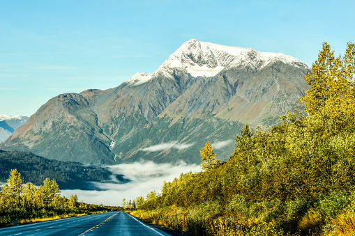 As the seasons begin to change from Summer to Fall, those who are traveling through Alaska may be blessed with a dramatic scene. The colors were bright and vibrant and were enhanced with an early topping of snow. It was an amazing sight to experience.