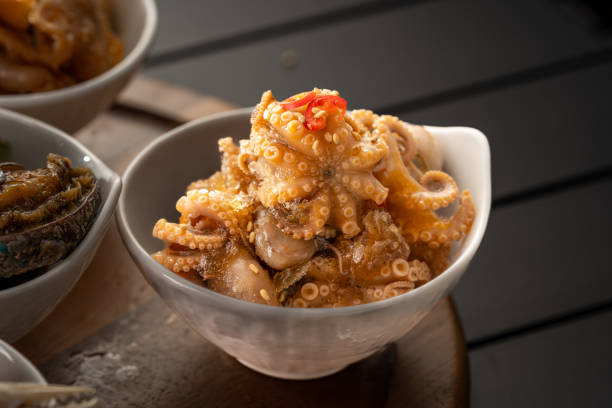 Japanese food, pickled octopus