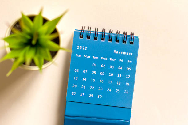 istock Hello November 2022.Desktop calendar for planning and managing each date. 1438052596