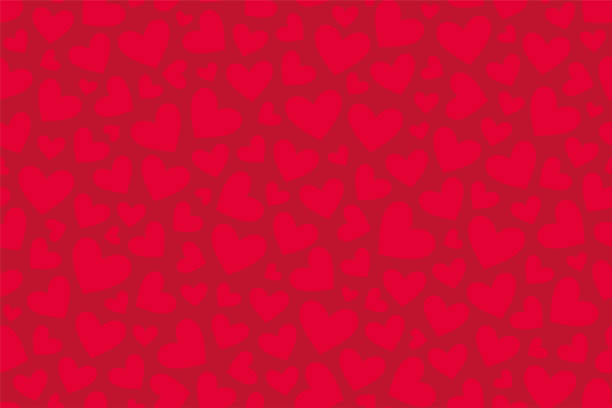 ilustrações de stock, clip art, desenhos animados e ícones de seamless pattern with hearts - valentines day