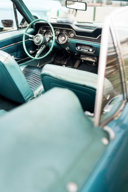 istock Vertical shot of a vintage cabriolet car 1438072711