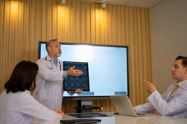 istock Doctors are meeting at hospital. 1438073452