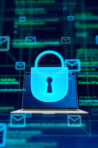 digital work of Concept of Sending secure E-mail