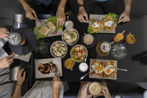 istock High angle shot of food on the table 1438084263