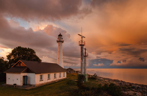 istock Lighthouse and meteorological station in Kihnu islands 1438086368