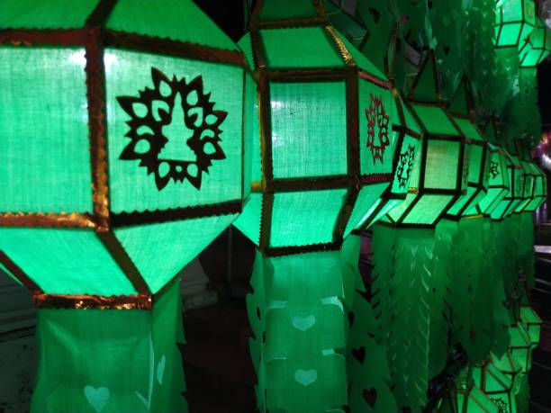 Green lantern festival Lanna Thai