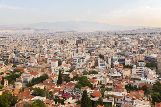 istock Dense cityscape of Athens in Greece 1438092991