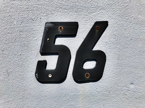 Street address number 56