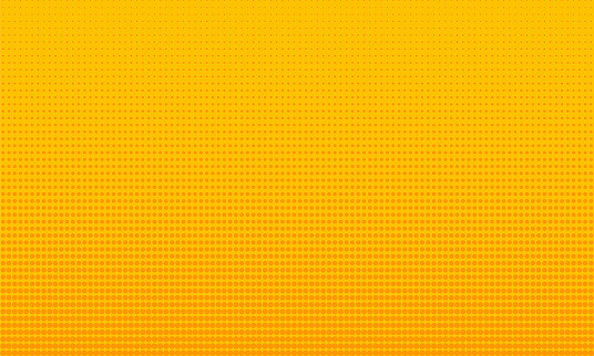 Yellow halftone comic pattern and texture background