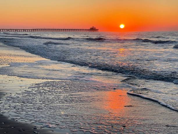 istock Sunrise over the Cherry Grove Pier 1438103592