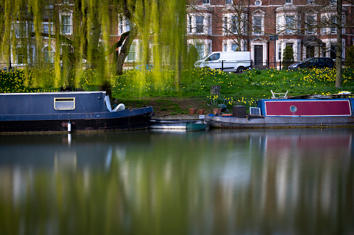 Long exposure of the River Cam at Cambridge.