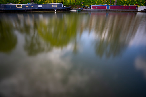 Long exposure of the River Cam at Cambridge.