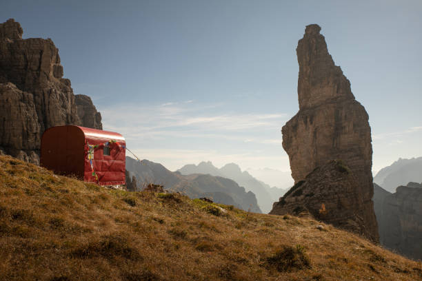amazing view of Montanaia Valley and its Campanile, it is a singular rock formation in Friuli Venezia Giulia, Italy.