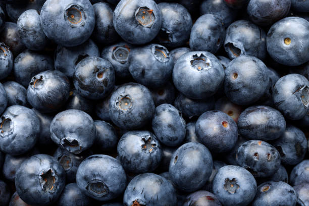 istock Close up view of fresh blueberries. 1438106367