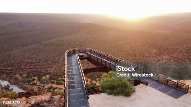 Kalbarri Skywalk Bridge In Western Australia At Sunrise Stock Photo - Download Image Now