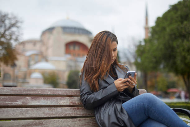 istock Traveler on a bench at Istanbul 1438114649