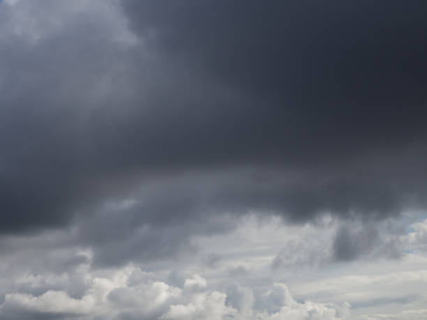 istock Dark clouds in the sky - perfect for background 1438117389