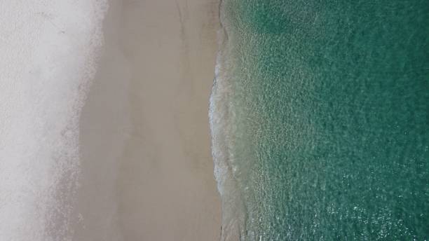 istock Aerial of a seashore and tidal waves 1438118001