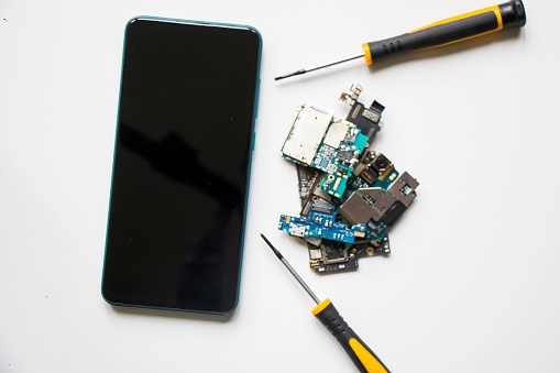 Mobile Microchips Electronic Motherboard Isometric Processor Microchip Of Mobile Phone ...