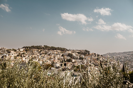 View of Jerusalem city scape, Israel.
