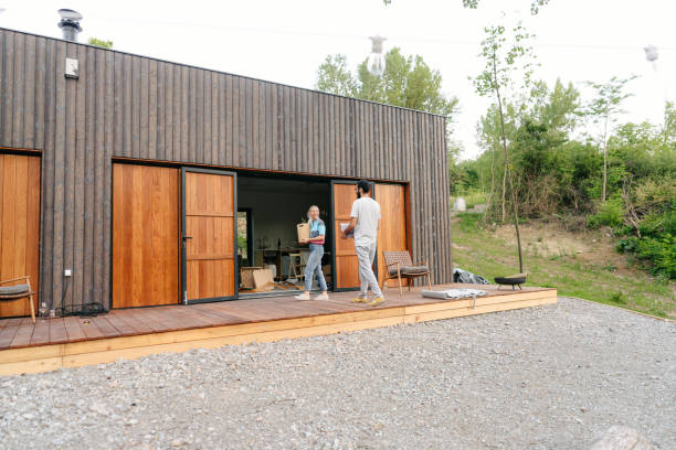 istock Young couple moving into a new home 1438122428