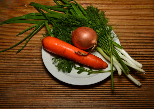 fresh vegetables on a wooden background 1