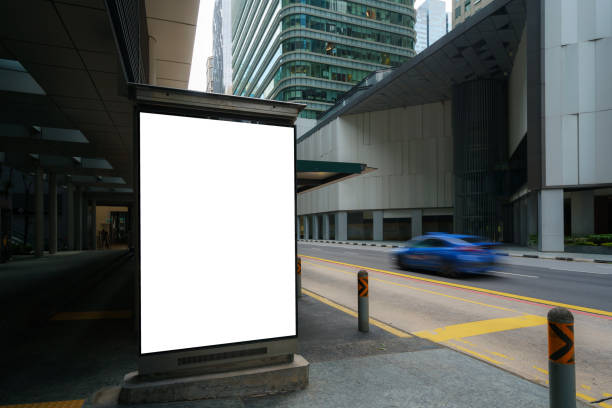 istock White wrinkled poster template in city. Glued paper mockup. Blank wheatpaste on textured wall. Empty street art sticker mock up. Clear urban glued advertising canvas. Billboard advertisment advertiser. 1438126077