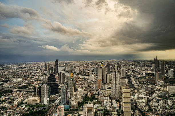 istock Rain clouds and rain clouds in Bangkok 1438129733