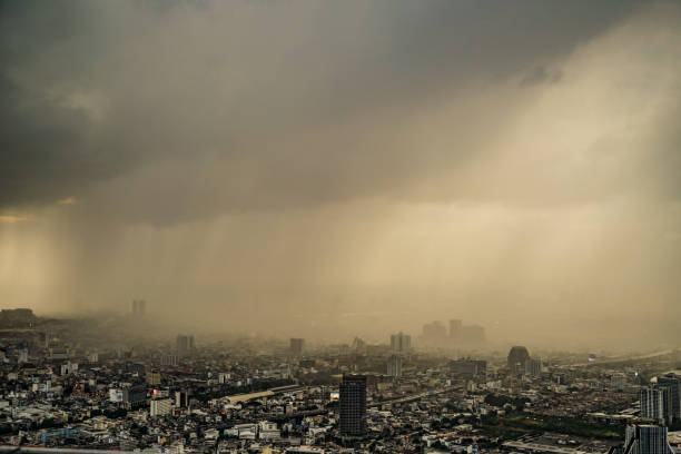 istock Rain clouds and rain clouds in Bangkok 1438129791