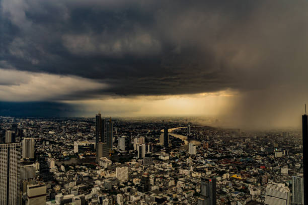 istock Rain clouds and rain clouds in Bangkok 1438129806