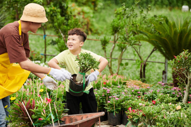 istock Little Boy Helping Father 1438130371