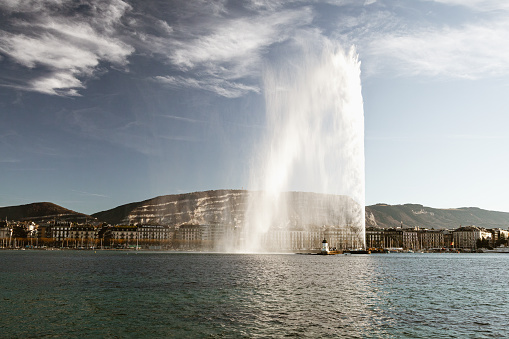 Jet d'eau et rade, Geneva, Swizerland